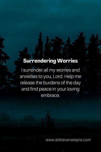 surrendering Worries