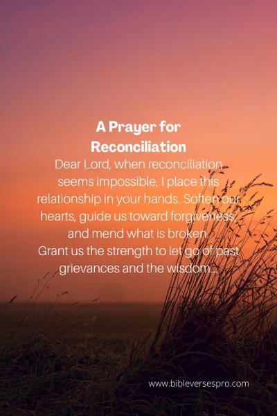 A Prayer For Reconciliation