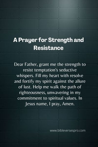 A Prayer for Strength and Resistance