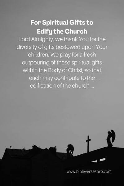 For Spiritual Gifts to Edify the Church
