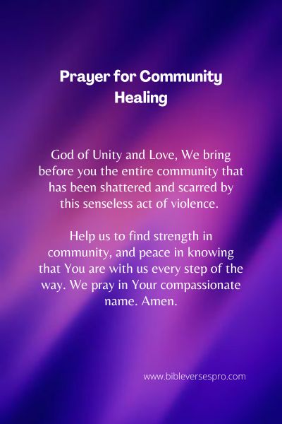Prayer For Community Healing