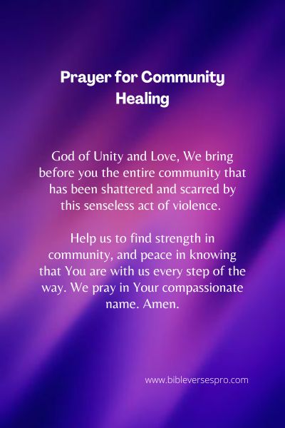 Prayer for Community Healing