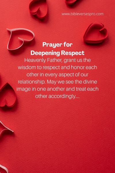Prayer For Deepening Respect