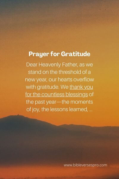 Prayer for Gratitude