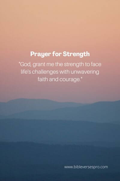 Prayer for Strength