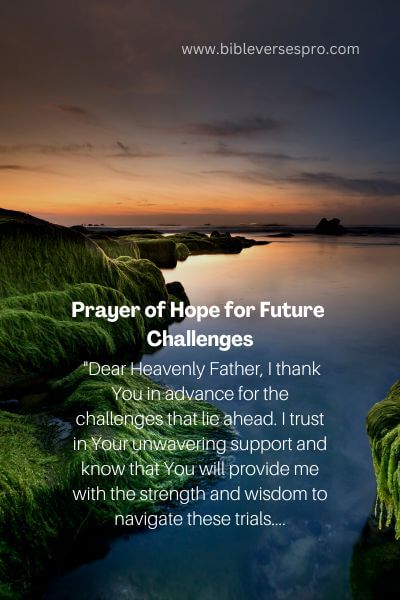 Prayer Of Hope For Future Challenges
